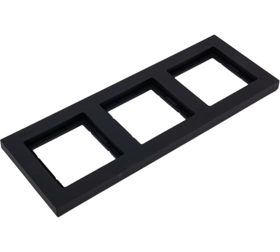Рамка Systeme Electric AtlasDesign Aqua Карбон 3-ая IP44 ATN441003