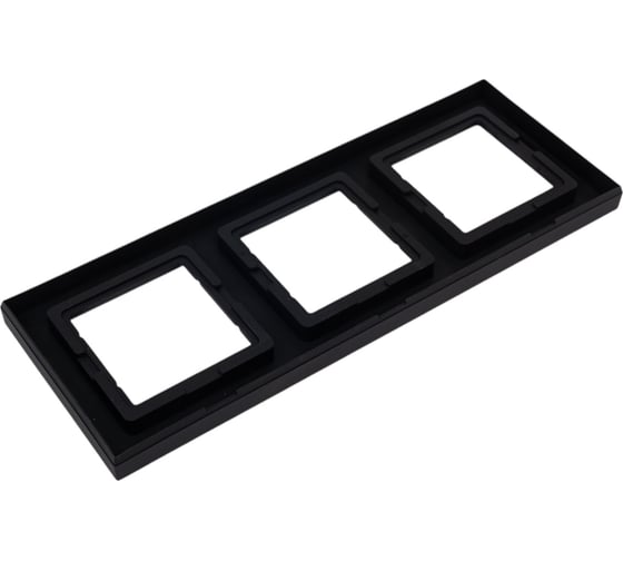 Рамка Systeme Electric AtlasDesign Aqua Карбон 3-ая IP44 ATN441003