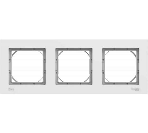 3-постовая рамка Systeme Electric AtlasDesign Aqua  IP44, БЕЛЫЙ ATN440103