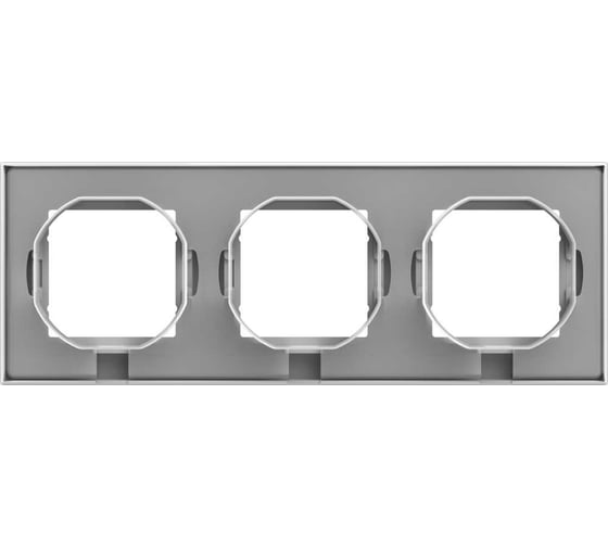 3-постовая рамка Systeme Electric AtlasDesign Aqua  IP44, БЕЛЫЙ ATN440103