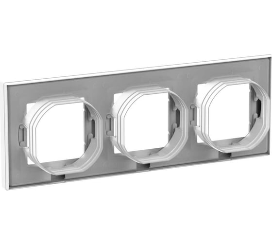 3-постовая рамка Systeme Electric AtlasDesign Aqua  IP44, БЕЛЫЙ ATN440103
