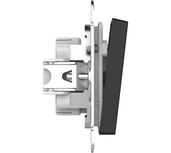 2-клавишный выключатель Systeme Electric AtlasDesign Aqua Карбон IP44, сх.6, 10АХ ATN441051