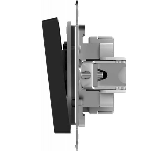 2-клавишный выключатель Systeme Electric AtlasDesign Aqua Карбон IP44, сх.6, 10АХ ATN441051