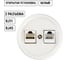 Телефонная розетка TDM ELECTRIC RJ11 + компьютерная RJ45 белая Болонь SQ1820-0052 2
