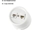 Телефонная розетка TDM ELECTRIC RJ11 + компьютерная RJ45 белая Болонь SQ1820-0052 4