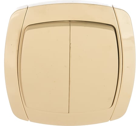 Двухклавишный выключатель СВЕТОЗАР CITY LIGHT, SV-54234-B