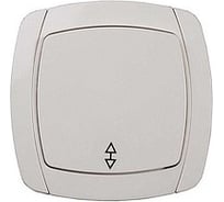 Выключатель проходной одноклавишный СВЕТОЗАР CITY LIGHT SV-54237-B