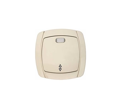 Выключатель проходной одноклавишный с индикатором СВЕТОЗАР CITY LIGHT SV-54238-B