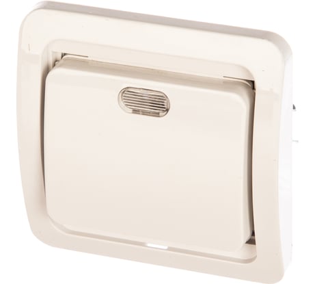 Одноклавишный выключатель с индикатором СВЕТОЗАР, CITY SV-54131-W