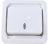 Выключатель проходной одноклавишный СВЕТОЗАР CITY SV-54137-W