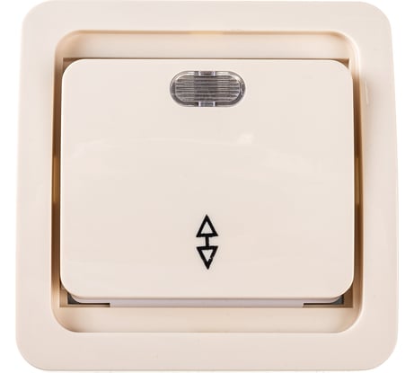 Выключатель проходной одноклавишный с индикатором СВЕТОЗАР CITY SV-54138-B