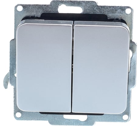 Двухклавишный выключатель СВЕТОЗАР ГАММА, SV-54134-SM