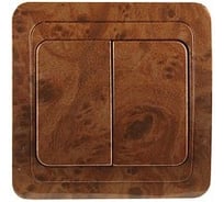 Двухклавишный выключатель СВЕТОЗАР ГАММА, SV-54134-N