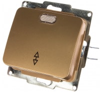 Выключатель проходной одноклавишный с индикатором СВЕТОЗАР ГАММА, SV-54138-GM