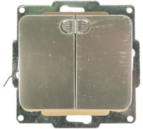 Двухклавишный выключатель с индикатором СВЕТОЗАР ГАММА, SV-54135-SM
