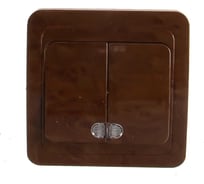 Двухклавишный выключатель с индикатором СВЕТОЗАР ГАММА, SV-54135-N