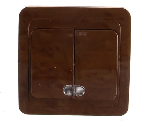 Двухклавишный выключатель с индикатором СВЕТОЗАР ГАММА, SV-54135-N