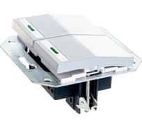 Двухклавишный выключатель с индикатором СВЕТОЗАР ЭФФЕКТ, SV-54435-SM