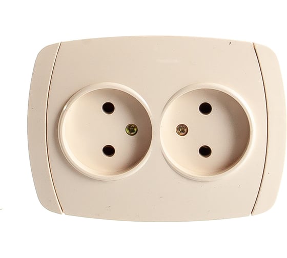 Двойная розетка СВЕТОЗАР CITY LIGHT SV-54202-B
