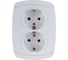 Двойная розетка с заземлением СВЕТОЗАР CITY LIGHT SV-54207-W 1