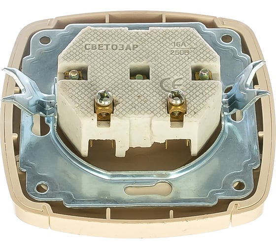 Одинарная розетка Светозар_ CITY LIGHT SV-54200-B