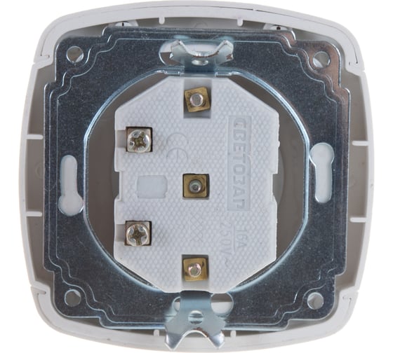 Одинарная розетка СВЕТОЗАР CITY LIGHT SV-54200-W