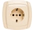 Одинарная розетка с заземлением СВЕТОЗАР CITY LIGHT SV-54205-B 1