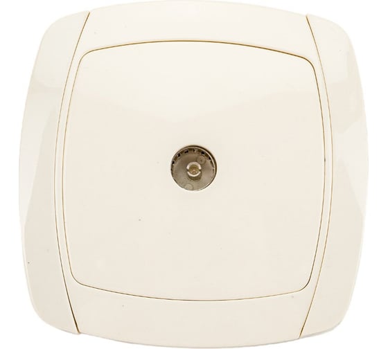 Одинарная телевизионная розетка СВЕТОЗАР CITY LIGHT SV-54215-B 1
