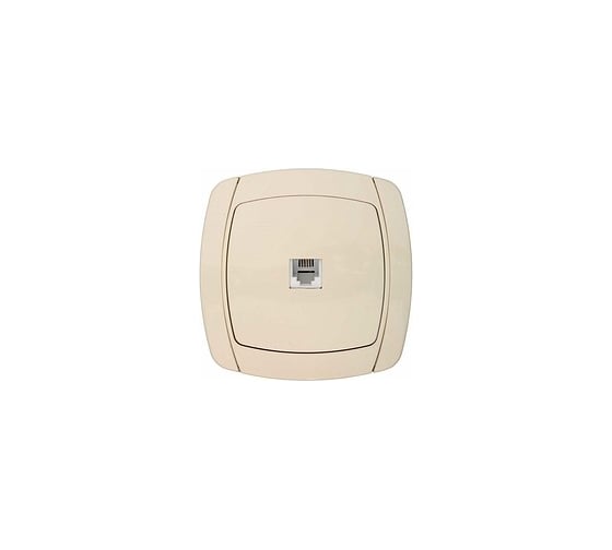 Одинарная телефонная розетка СВЕТОЗАР CITY LIGHT SV-54217-B 1