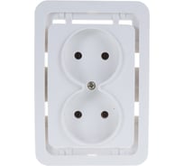 Двойная розетка СВЕТОЗАР CITY SV-54102-W