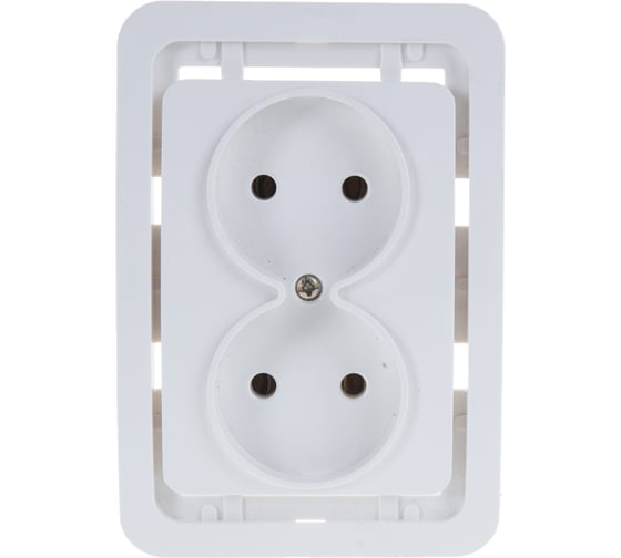 Двойная розетка СВЕТОЗАР CITY SV-54102-W