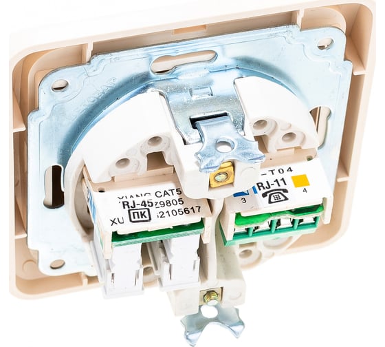 Комбинированная розетка СВЕТОЗАР CITY SV-54119-B