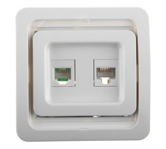 Комбинированная розетка СВЕТОЗАР CITY SV-54119-W
