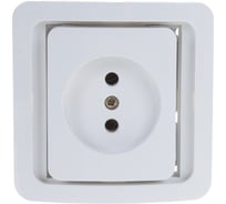 Одинарная розетка СВЕТОЗАР CITY SV-54100-W
