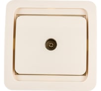 Одинарная телевизионная розетка СВЕТОЗАР CITY SV-54115-B