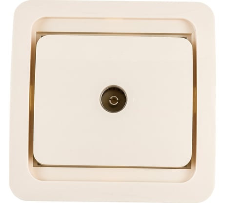 Одинарная телевизионная розетка СВЕТОЗАР CITY SV-54115-B