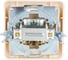 Одинарная телевизионная розетка СВЕТОЗАР CITY SV-54115-B 3