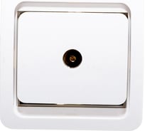 Одинарная телевизионная розетка СВЕТОЗАР CITY SV-54115-W