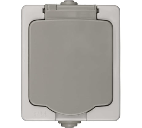 Розетка одинарная с/з и крышкой СВЕТОЗАР АВРОРА SV-54312-W