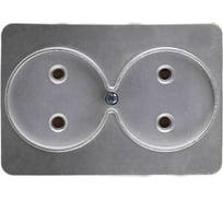 Двойная розетка СВЕТОЗАР ГАММА SV-54102-SM