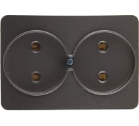 Двойная розетка СВЕТОЗАР ГАММА SV-54102-DM
