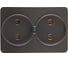 Двойная розетка СВЕТОЗАР ГАММА SV-54102-DM 1