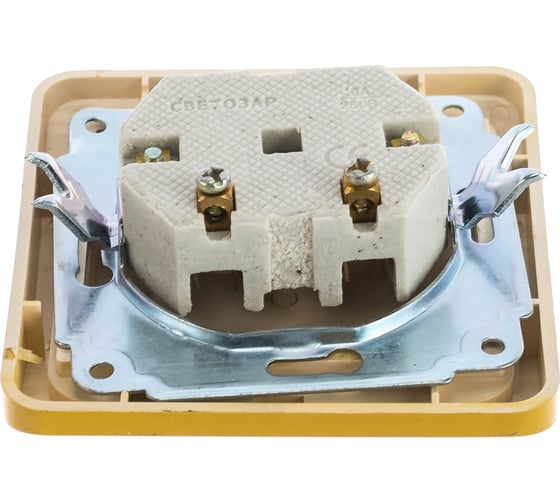 Одинарная розетка СВЕТОЗАР ГАММА SV-54100-A