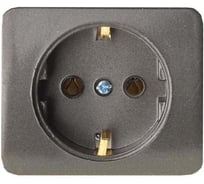 Одинарная розетка с заземлением СВЕТОЗАР ГАММА SV-54105-SM