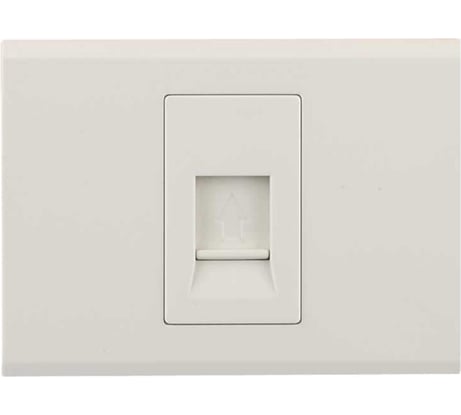 Одинарная телефонная розетка СВЕТОЗАР ЭФФЕКТ SV-54417-W