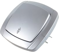 Выключатель проходной одноклавишный СВЕТОЗАР АКЦЕНТ SV-54237-SM