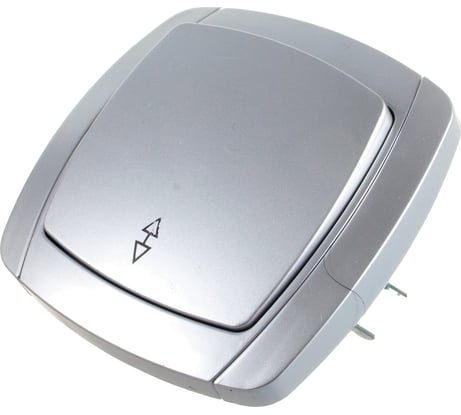 Выключатель проходной одноклавишный СВЕТОЗАР АКЦЕНТ SV-54237-SM