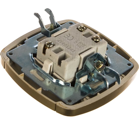 Двухклавишный выключатель Светозар_ АКЦЕНТ SV-54234-GM