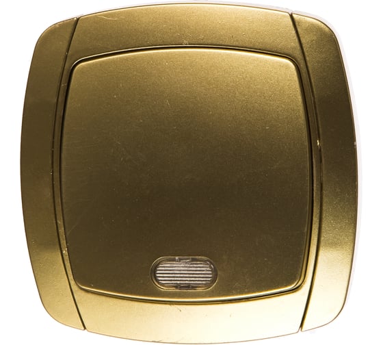 Одноклавишный выключатель с индикатором СВЕТОЗАР АКЦЕНТ SV-54231-GM 1