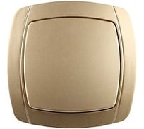 Одноклавишный выключатель СВЕТОЗАР АКЦЕНТ SV-54230-GM